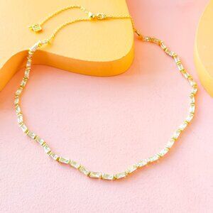 Kendra Scott - Juliette White Crystal Gold Strand Necklace - NEW